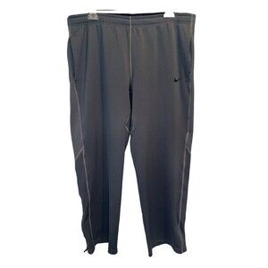 Men’s Nike Dri-Fit GRAY Ankle Zip Athletic Pants size XXL Pockets Gym Workout